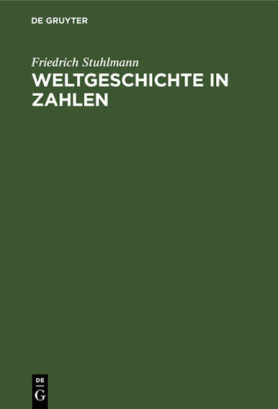 Weltgeschichte in Zahlen