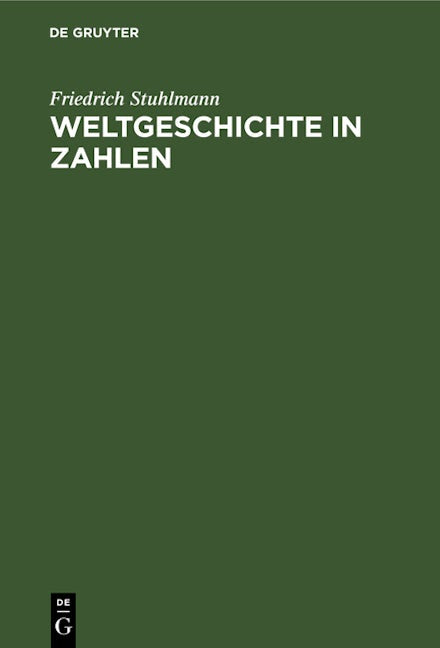 Weltgeschichte in Zahlen