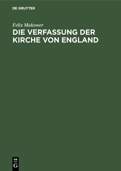 Die Verfassung der Kirche von England