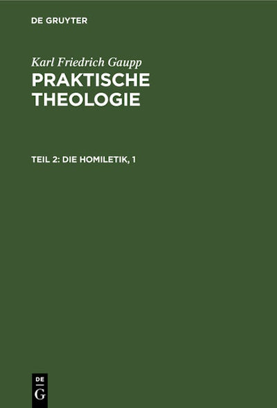 Die Homiletik, 1