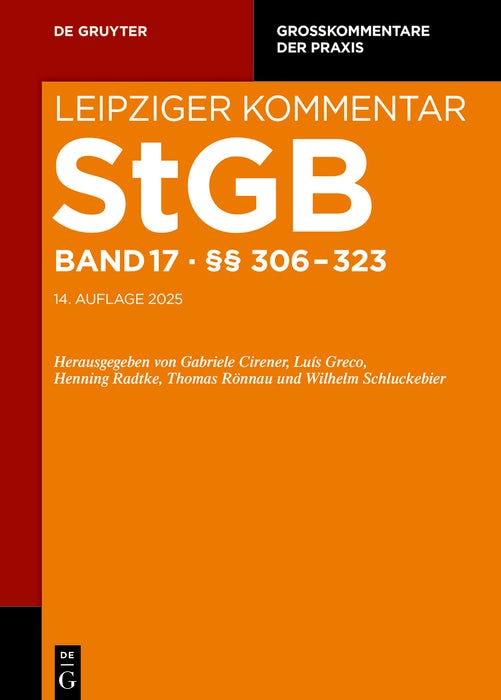 Cover image for §§ 306-323, isbn: 9783111318585
