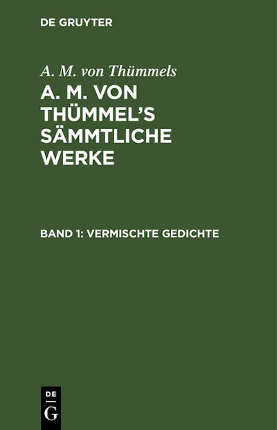 Vermischte Gedichte