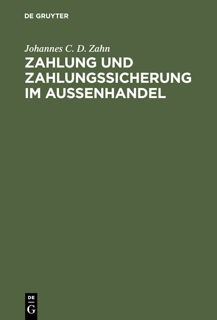 Zahlung und Zahlungssicherung im Aussenhandel