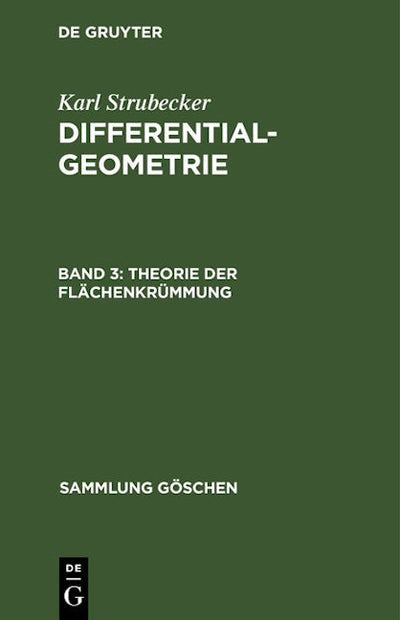 Theorie der Flächenkrümmung