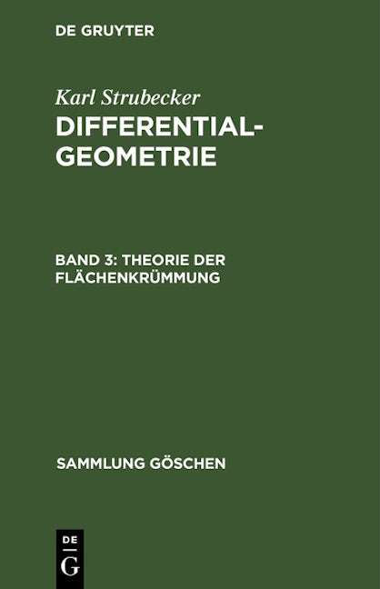 Theorie der Flächenkrümmung