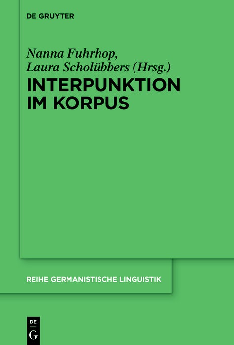Cover image for Interpunktion im Korpus, isbn: 9783111333687
