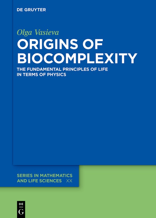 Cover image for Origins of Biocomplexity, isbn: 9783111334721