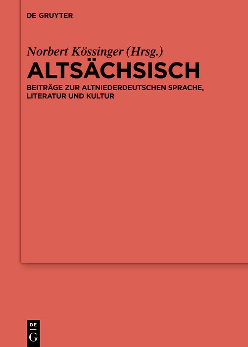 Cover image for Neue Forschungen zum Altsächsischen, isbn: 9783111339184