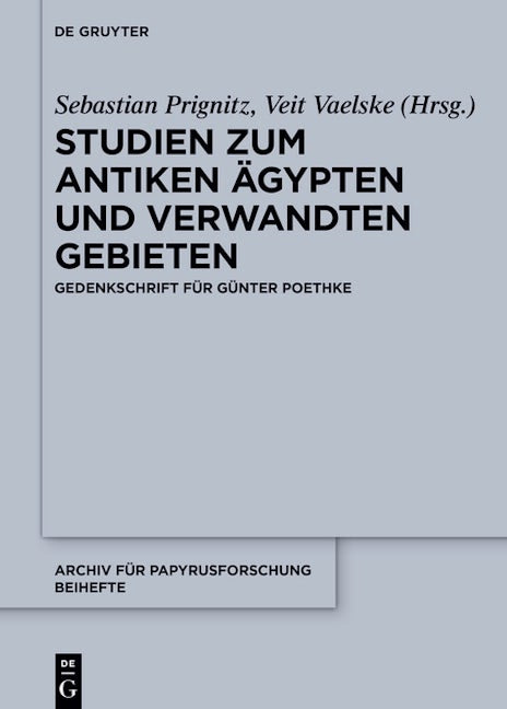 Studien zum antiken Ägypten und verwandten Gebieten