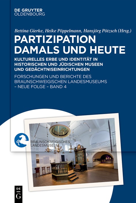Cover image for Partizipation damals und heute, isbn: 9783111346427