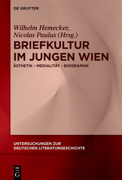 Cover image for Briefkultur im Jungen Wien, isbn: 9783111350738