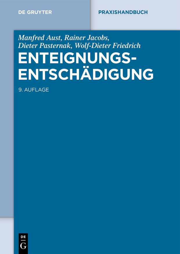 Cover image for Enteignungsentschädigung, isbn: 9783111359717
