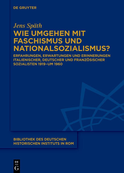 Cover image for Wie umgehen mit Faschismus und Nationalsozialismus?, isbn: 9783111372907