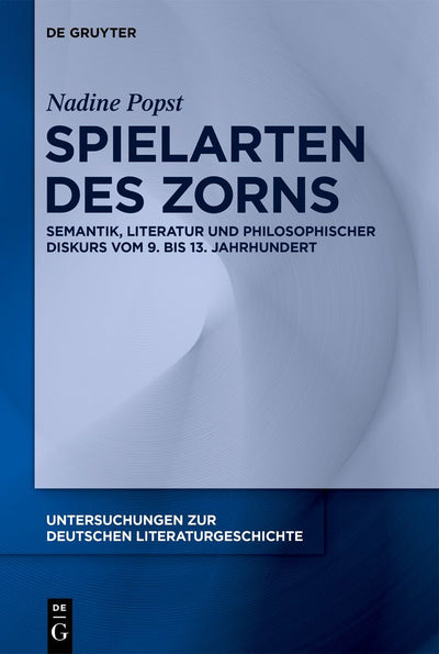 Cover image for Spielarten des Zorns, isbn: 9783111506197
