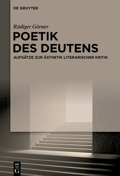 Cover image for Poetik des Deutens, isbn: 9783111510026
