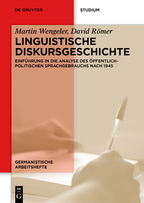 Cover image for Linguistische Diskursgeschichte, isbn: 9783111544038