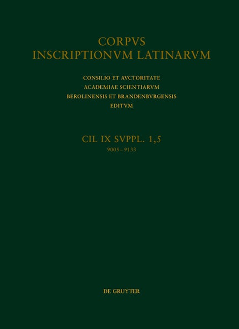 Addenda et corrigenda (CIL IX 9005–9133). Indices.
