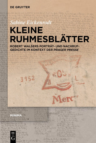 Cover image for Kleine Ruhmesblätter, isbn: 9783111583037