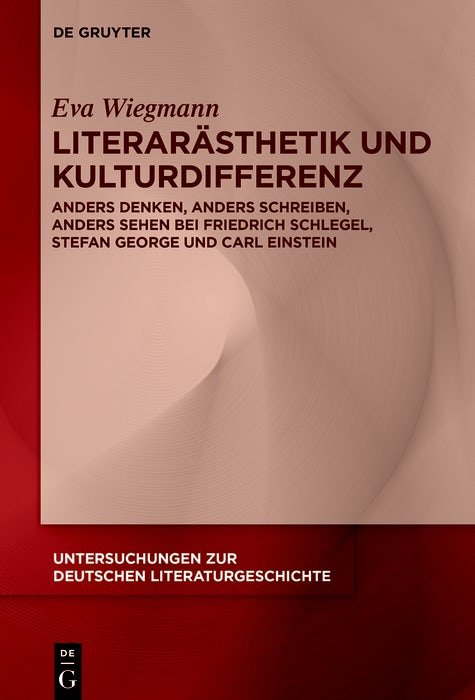 Cover image for Literarästhetik und Kulturdifferenz, isbn: 9783111601441