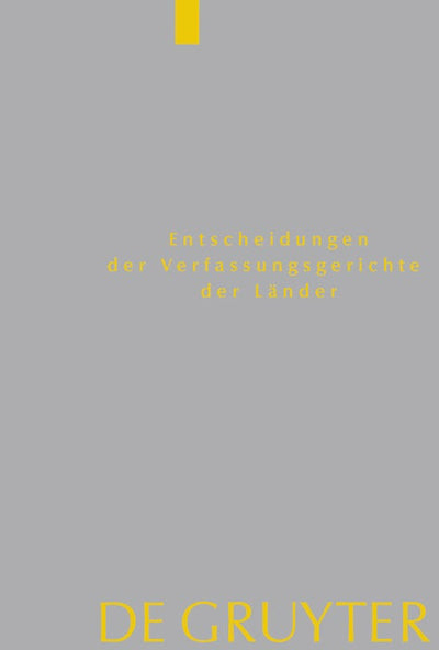 Cover image for Baden-Württemberg, Berlin, Brandenburg, Bremen, Hamburg, Hessen, Mecklenburg-Vorpommern, Niedersachsen, Saarland, Sachsen, Sachsen-Anhalt, Schleswig-Holstein, Thüringen, isbn: 9783111626741
