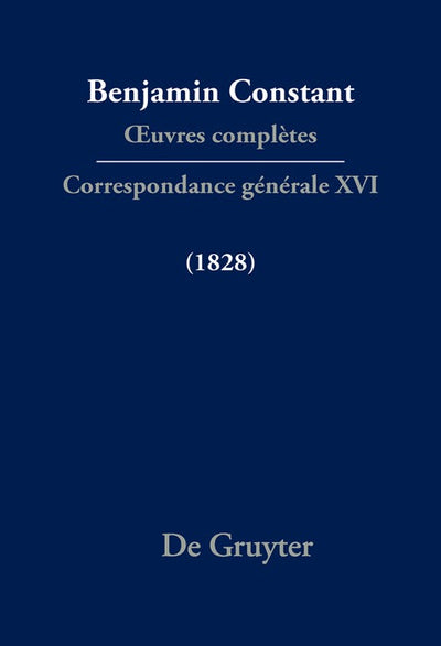 Cover image for Correspondance générale 1828, isbn: 9783111631394