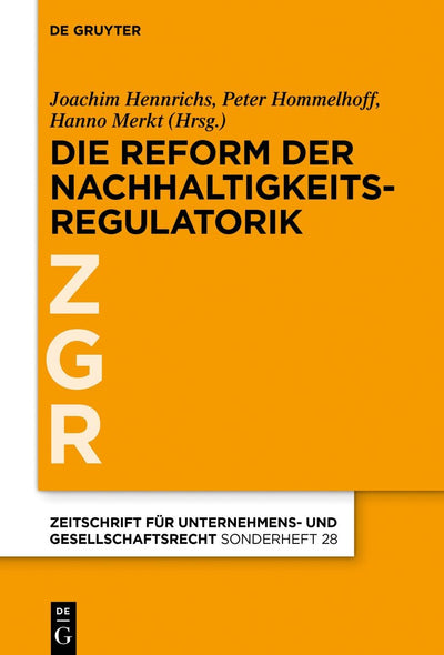 Cover image for Zur Revision der EU-Nachhaltigkeitsregulatorik, isbn: 9783111636368
