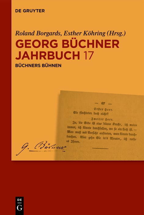 Cover image for Büchners Bühnen, isbn: 9783111636412