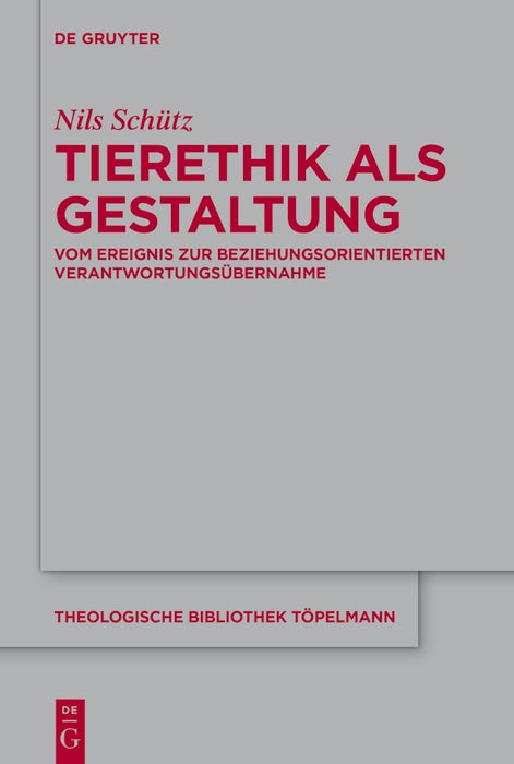 Cover image for Tierethik als Gestaltung, isbn: 9783111642505