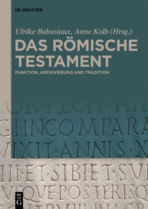Cover image for Das römische Testament, isbn: 9783111670072
