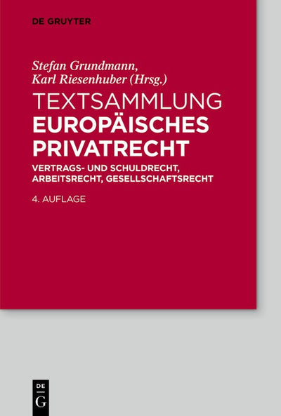 Cover image for Textsammlung Europäisches Privatrecht, isbn: 9783112216941