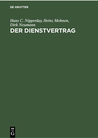 Der Dienstvertrag