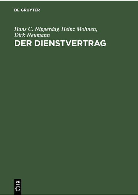 Der Dienstvertrag