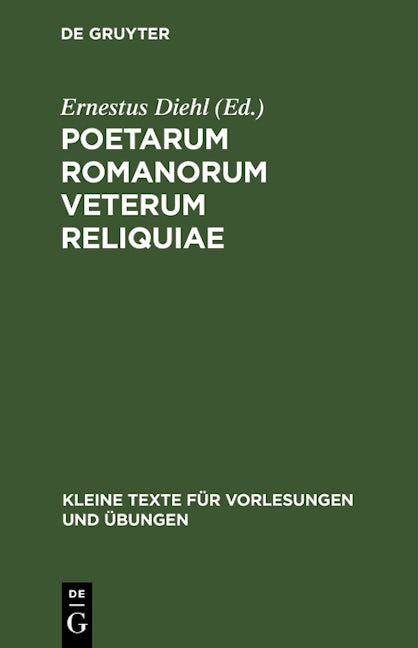 Poetarum Romanorum Veterum Reliquiae