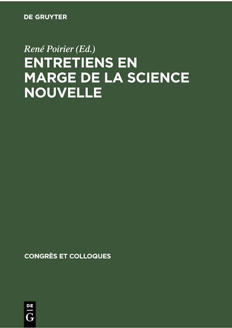 Entretiens en marge de La science nouvelle