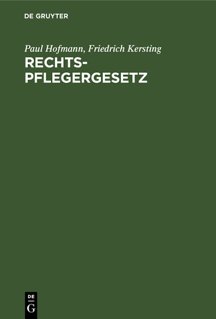 Rechtspflegergesetz