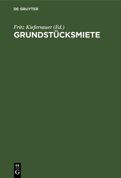 Grundstücksmiete