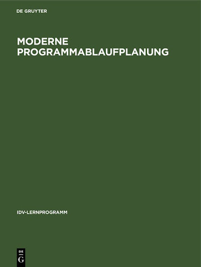 Moderne Programmablaufplanung
