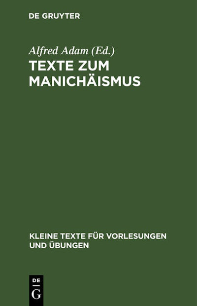 Texte zum Manichäismus