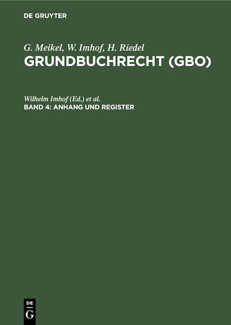 Anhang und Register
