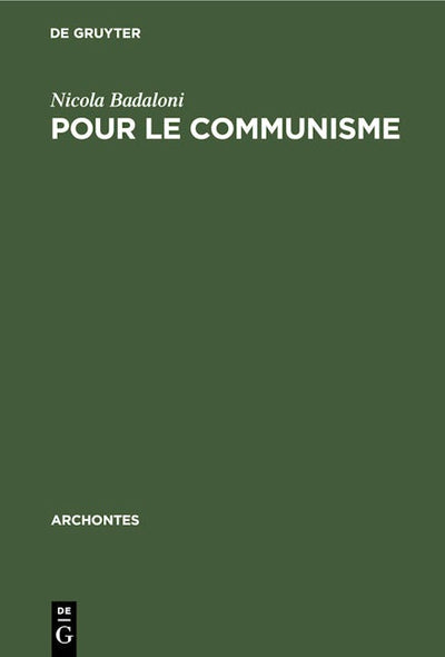 Pour le communisme