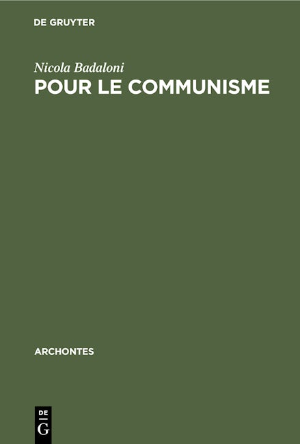 Pour le communisme