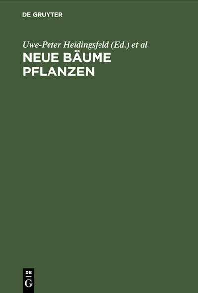 Neue Bäume pflanzen