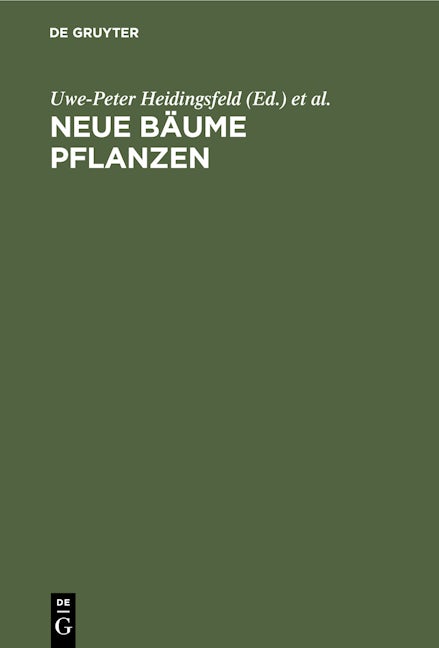 Neue Bäume pflanzen