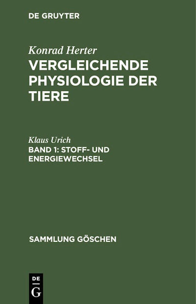 Stoff- und Energiewechsel