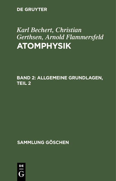 Allgemeine Grundlagen, Teil 2
