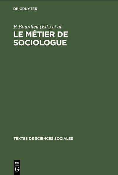 Le métier de sociologue