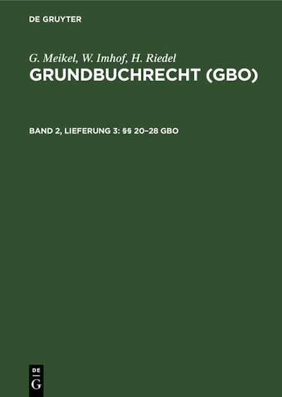 §§ 20–28 GBO