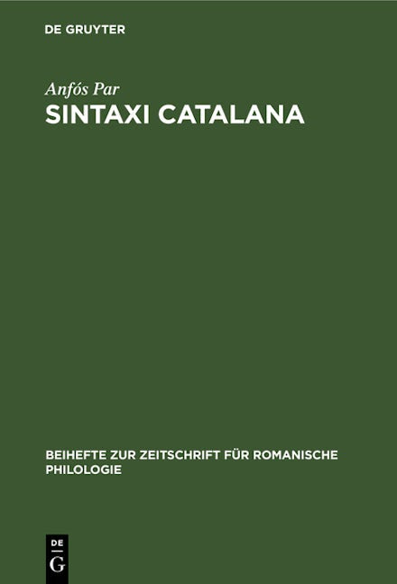 Sintaxi catalana