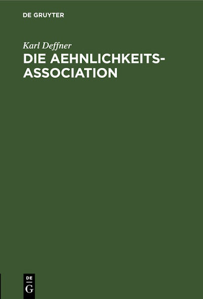 Die Aehnlichkeits-Association