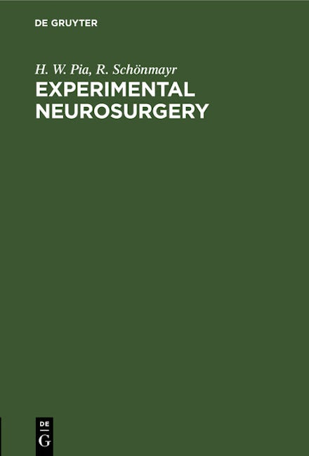 Experimental Neurosurgery